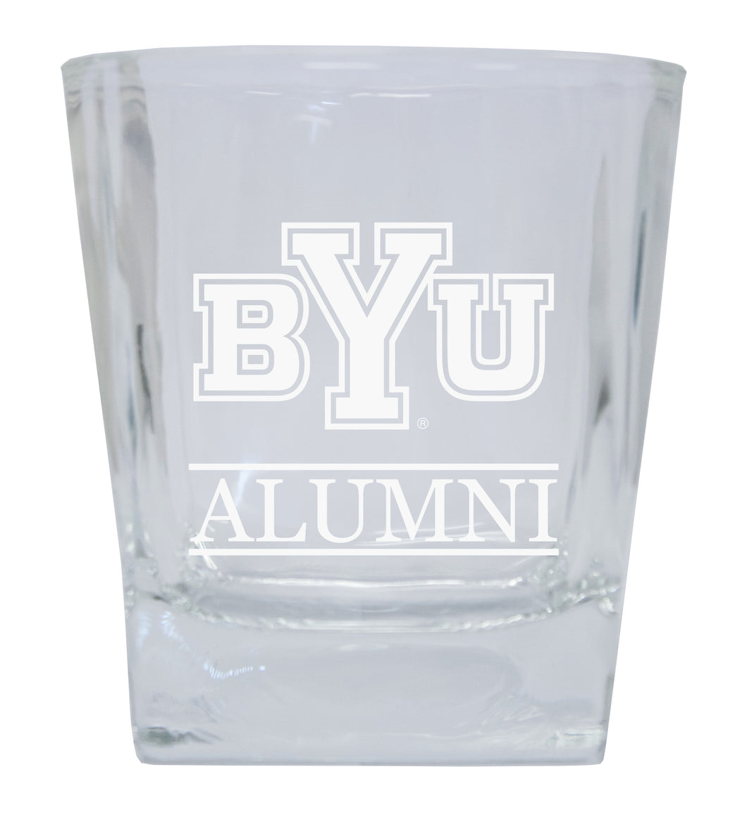 Brigham Young Cougars 4-Pack Alumni Elegance 10oz Etched Glass Tumbler