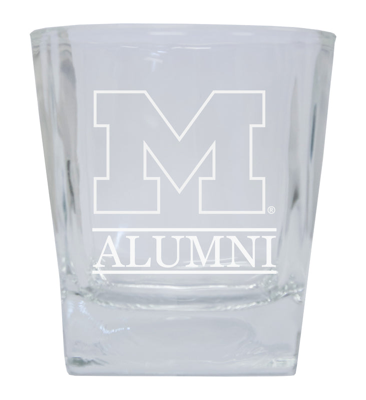 Michigan Wolverines 2-Pack Alumni Elegance 10oz Etched Glass Tumbler
