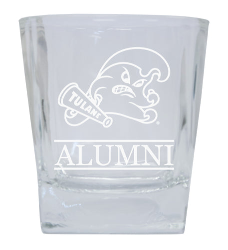 Tulane University Green Wave 2-Pack Alumni Elegance 10oz Etched Glass Tumbler