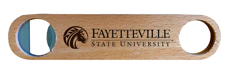 Fayetteville State University NCAA Elegant Laser-Etched Wooden Bottle Opener - Collegiate Bar Accessory