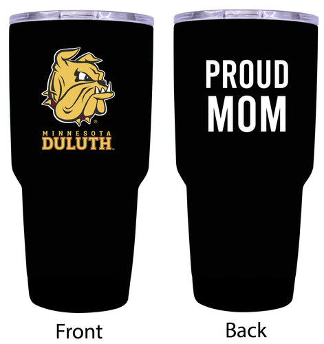 Minnesota Duluth Bulldogs Proud Mom 24 oz Insulated Stainless Steel Tumbler - Black