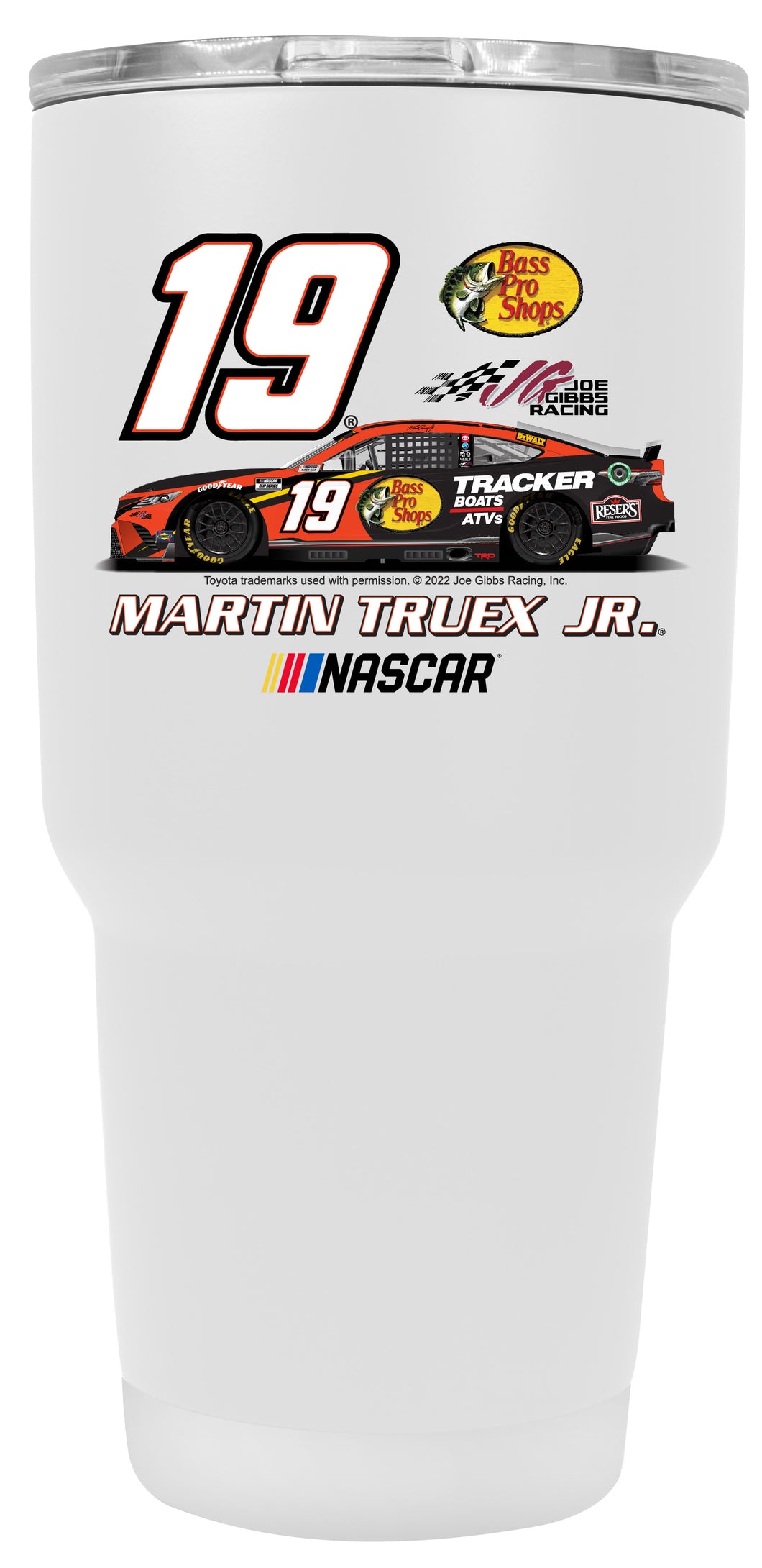 #19 Martin Truex Jr. Officially Licensed 24oz Stainless Steel Tumbler Car Design