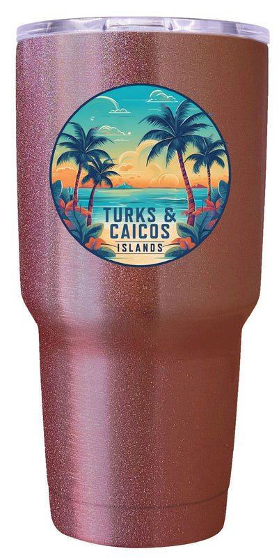 Turks And Caicos Souvenir 24 oz Insulated Stainless Steel Tumbler