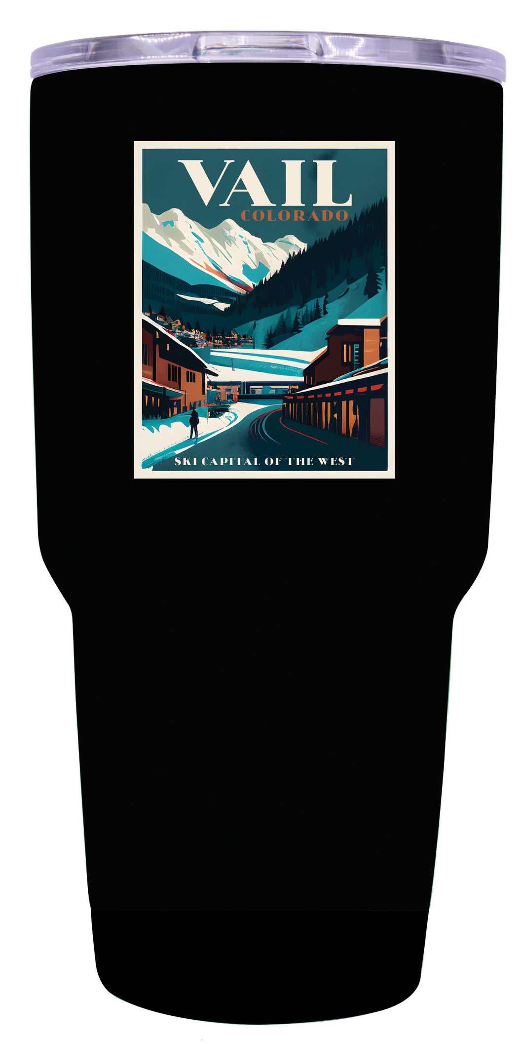 Vail Colorado Souvenir 24 oz Insulated Stainless Steel Tumbler