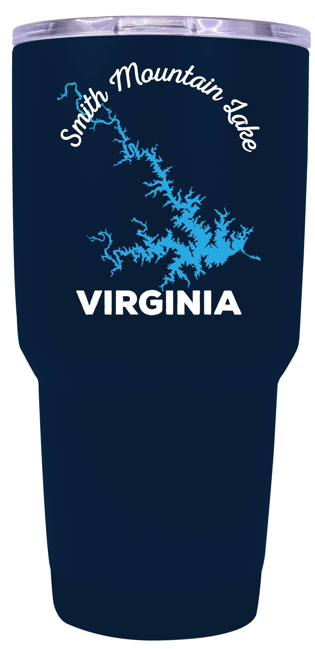 Smith Mountain Lake Virginia Souvenir 24 oz Navy Insulated Stainless Steel Tumbler