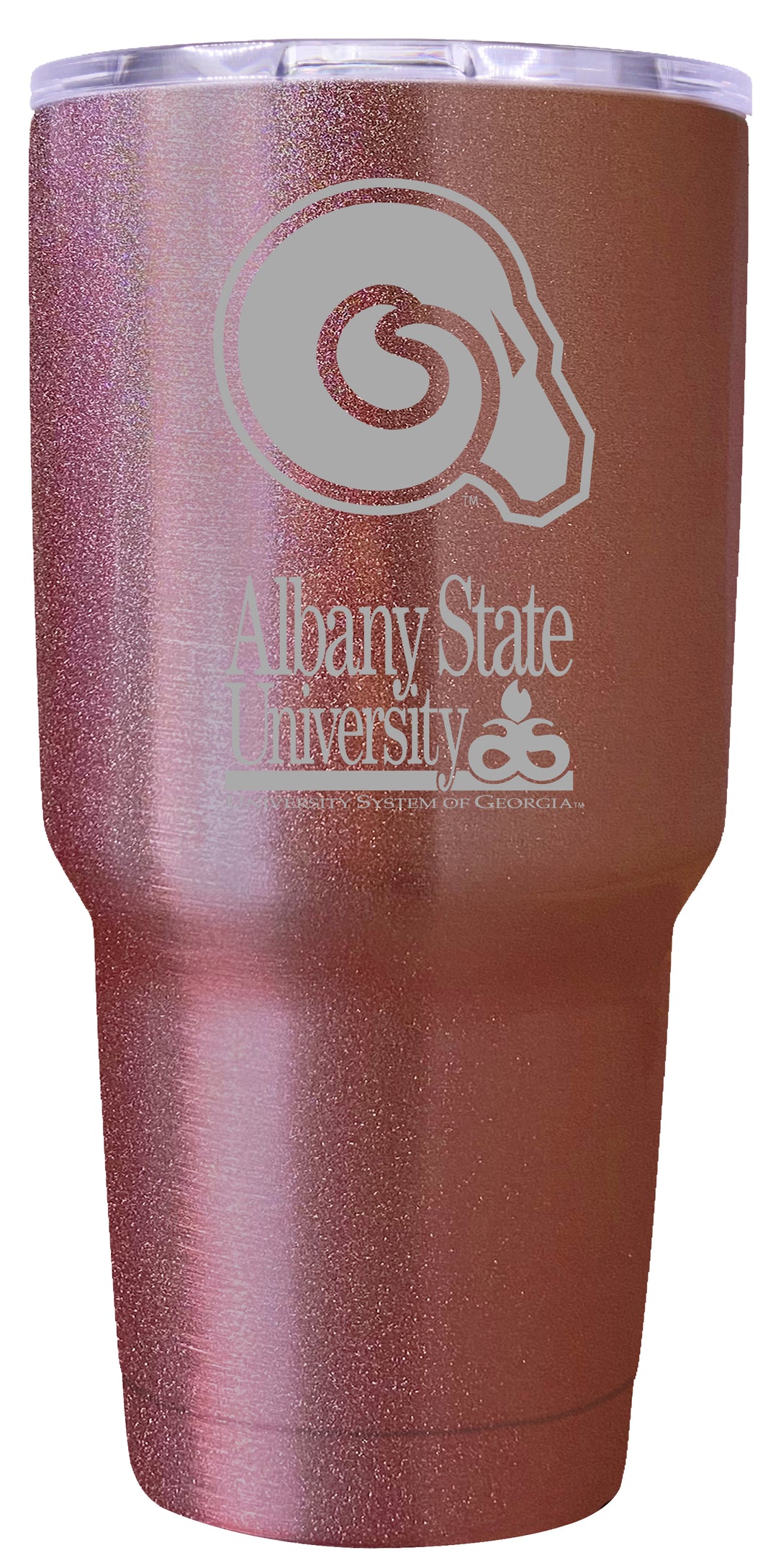 Albany State University Premium Laser Engraved Tumbler - 24oz Stainless Steel Insulated Mug Rose Gold
