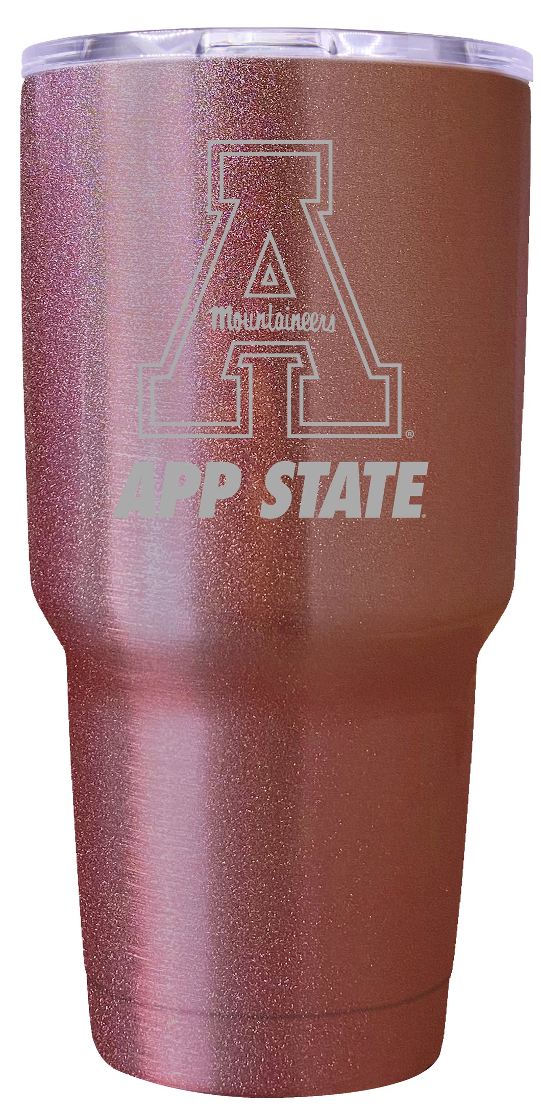 Appalachian State Premium Laser Engraved Tumbler - 24oz Stainless Steel Insulated Mug Rose Gold