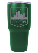 Load image into Gallery viewer, Houston Texas Souvenir 24 oz Engraved Insulated Stainless Steel Tumbler
