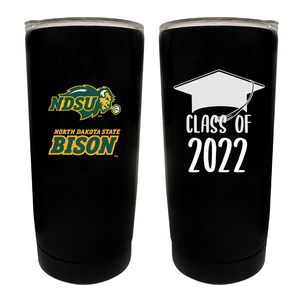 North Dakota State Bison NCAA Insulated Tumbler - 16oz Stainless Steel Travel Mug 