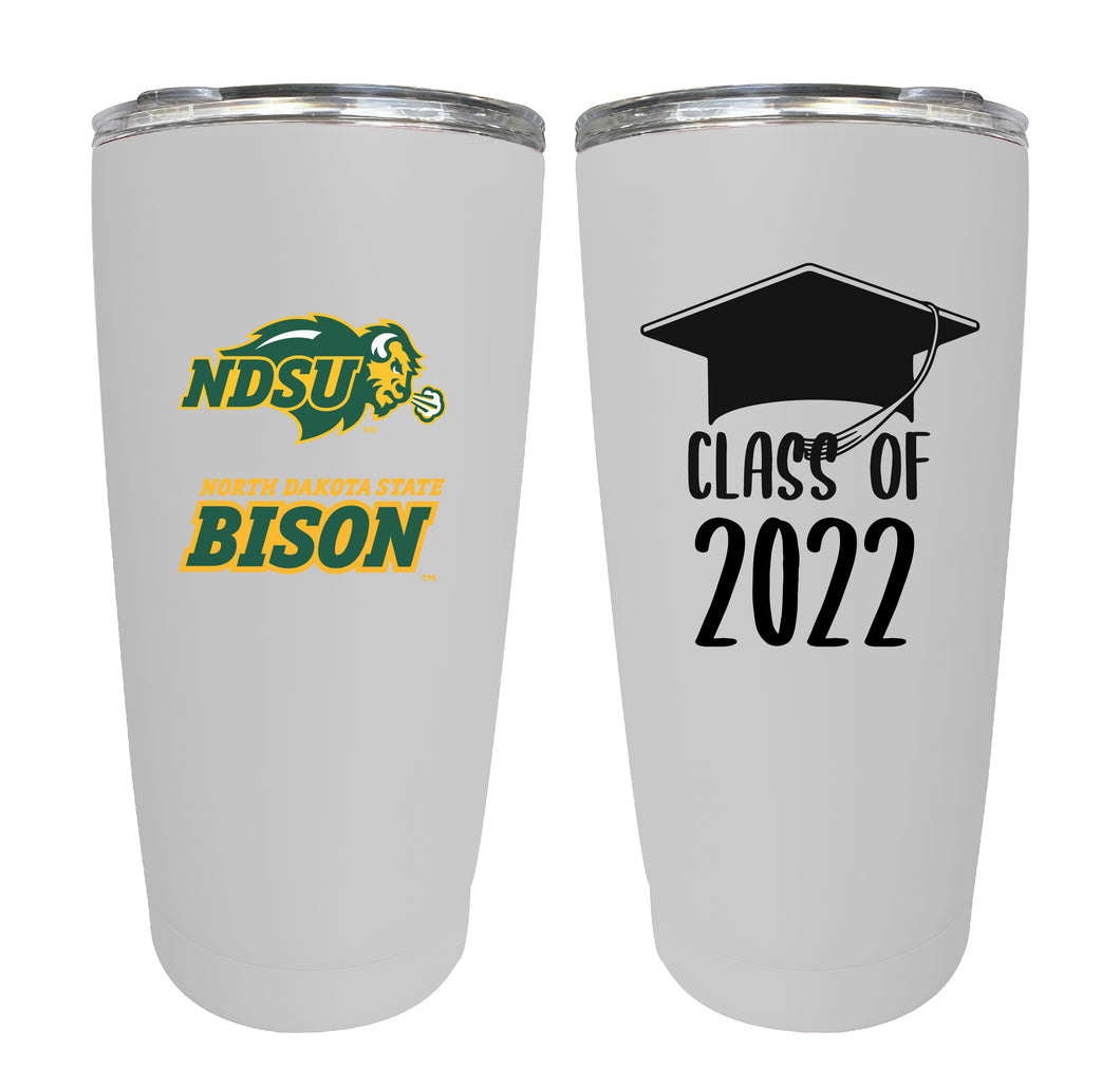 North Dakota State Bison NCAA Insulated Tumbler - 16oz Stainless Steel Travel Mug 