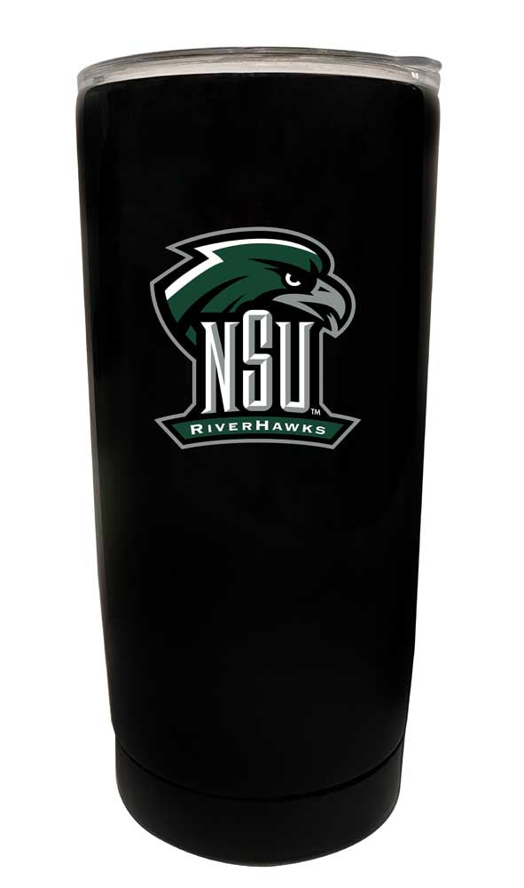 Northeastern State University Riverhawks 16 oz Choose Your Color Insulated Stainless Steel Tumbler Glossy brushed finish