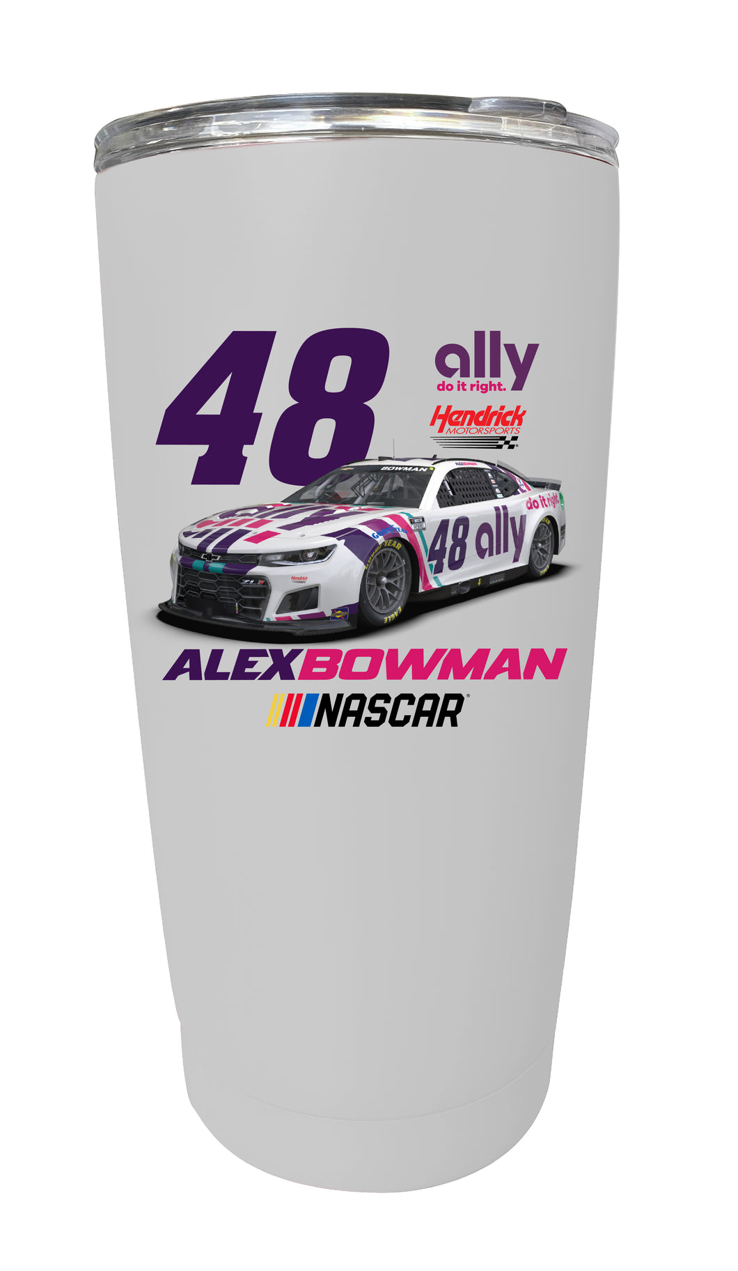 #48 Alex Bowman 16oz Stainless Steel Tumbler Car Design Stainless Steel