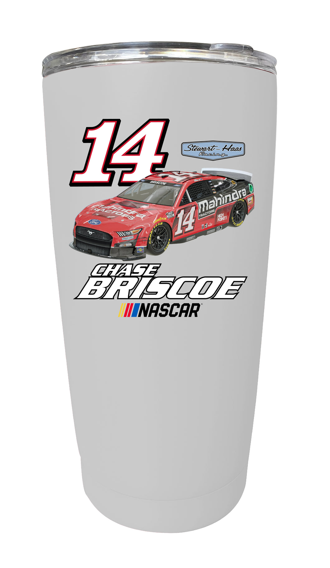 #14 Chase Briscoe Officially Licensed 16oz Stainless Steel Tumbler Car Design