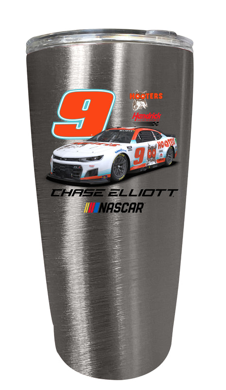 Chase Elliott Hooters 16 oz Stainless Steel Tumbler Car Design Stainless Steel New for 2022