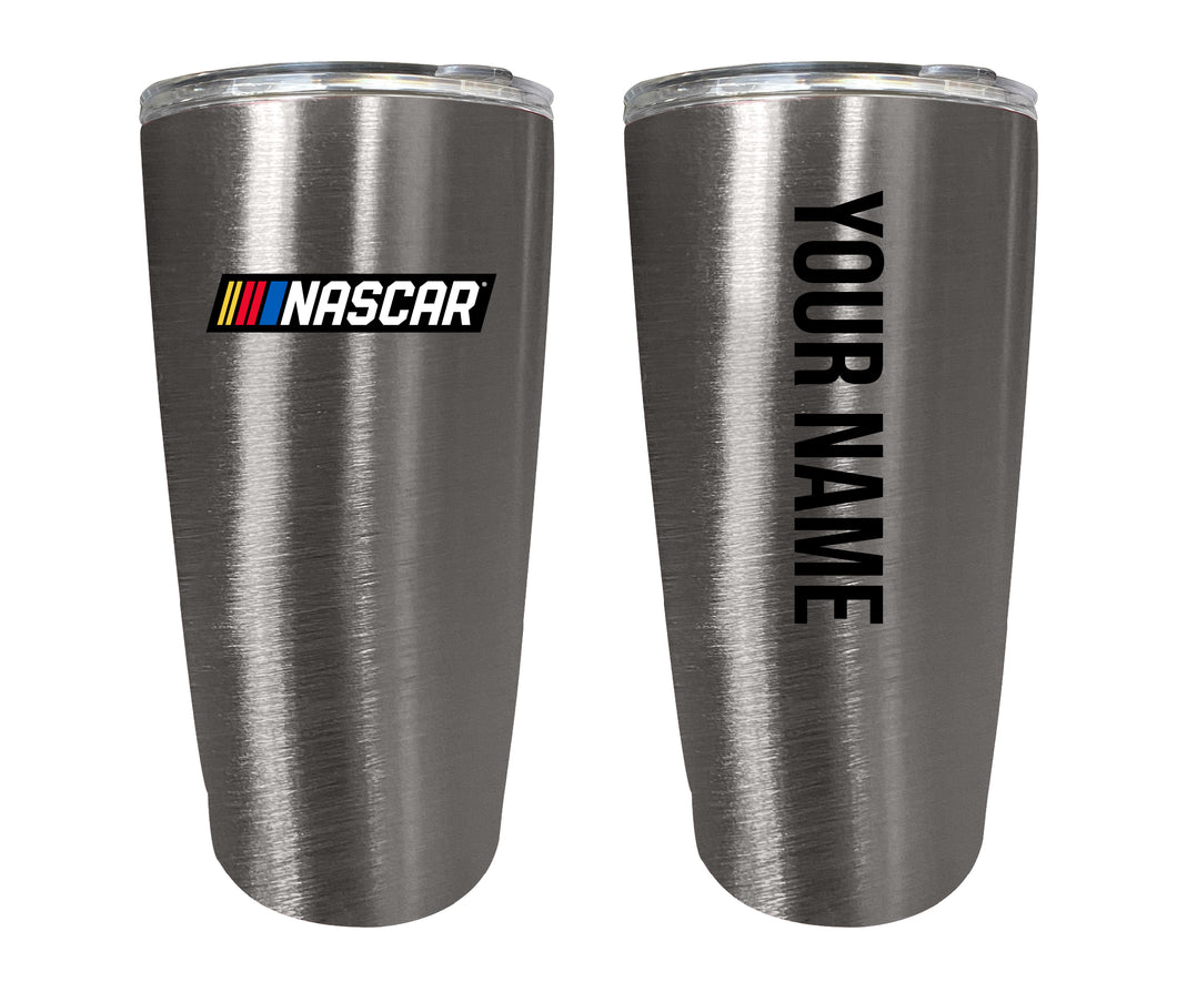 Officially Licensed Nascar 16oz Stainless Steel Tumbler Car Design with Customizable Name or Message