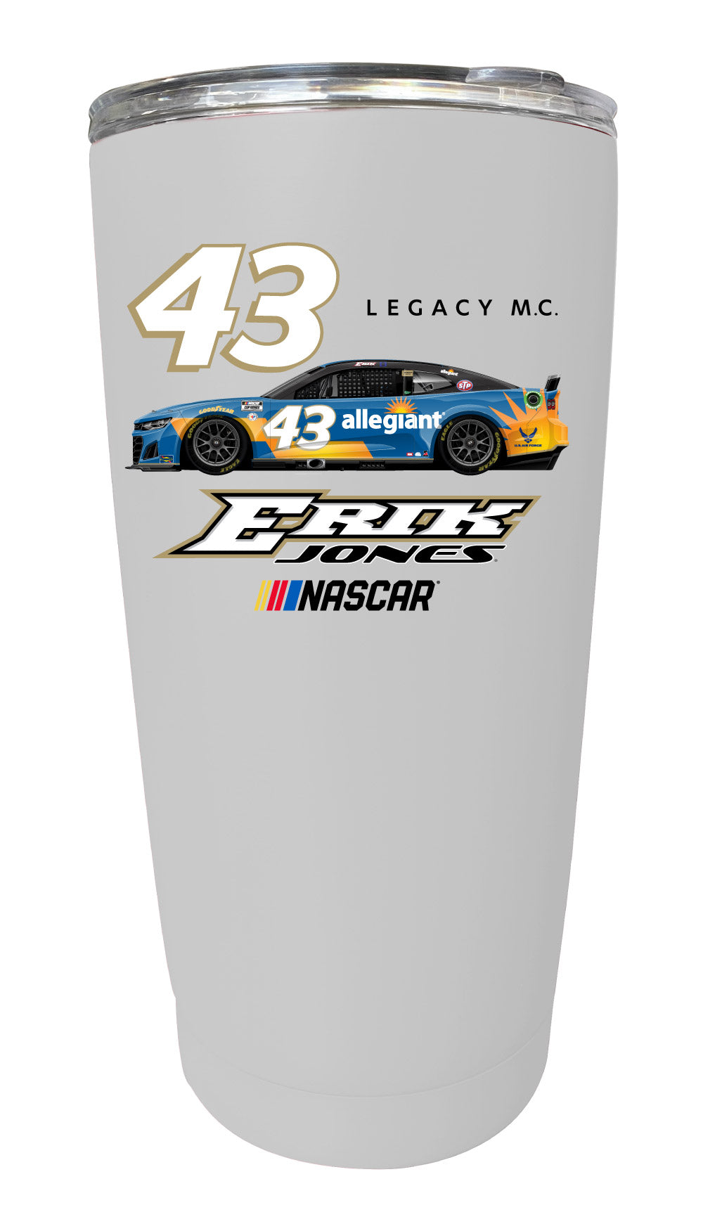 #43 Erik Jones Officially Licensed 16oz Stainless Steel Tumbler