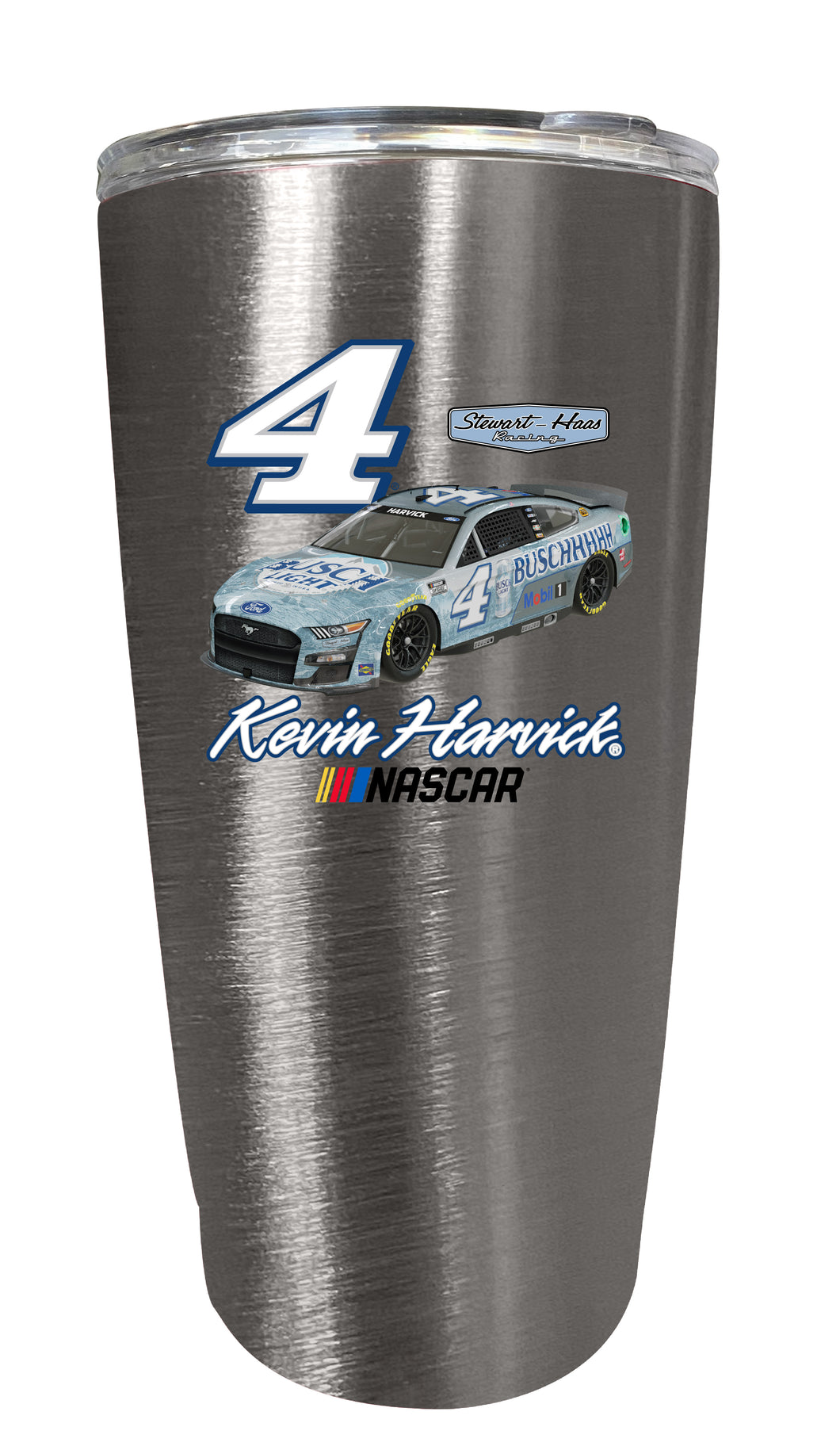 #4 Kevin Harvick Officially Licensed 16oz Stainless Steel Tumbler Car Design