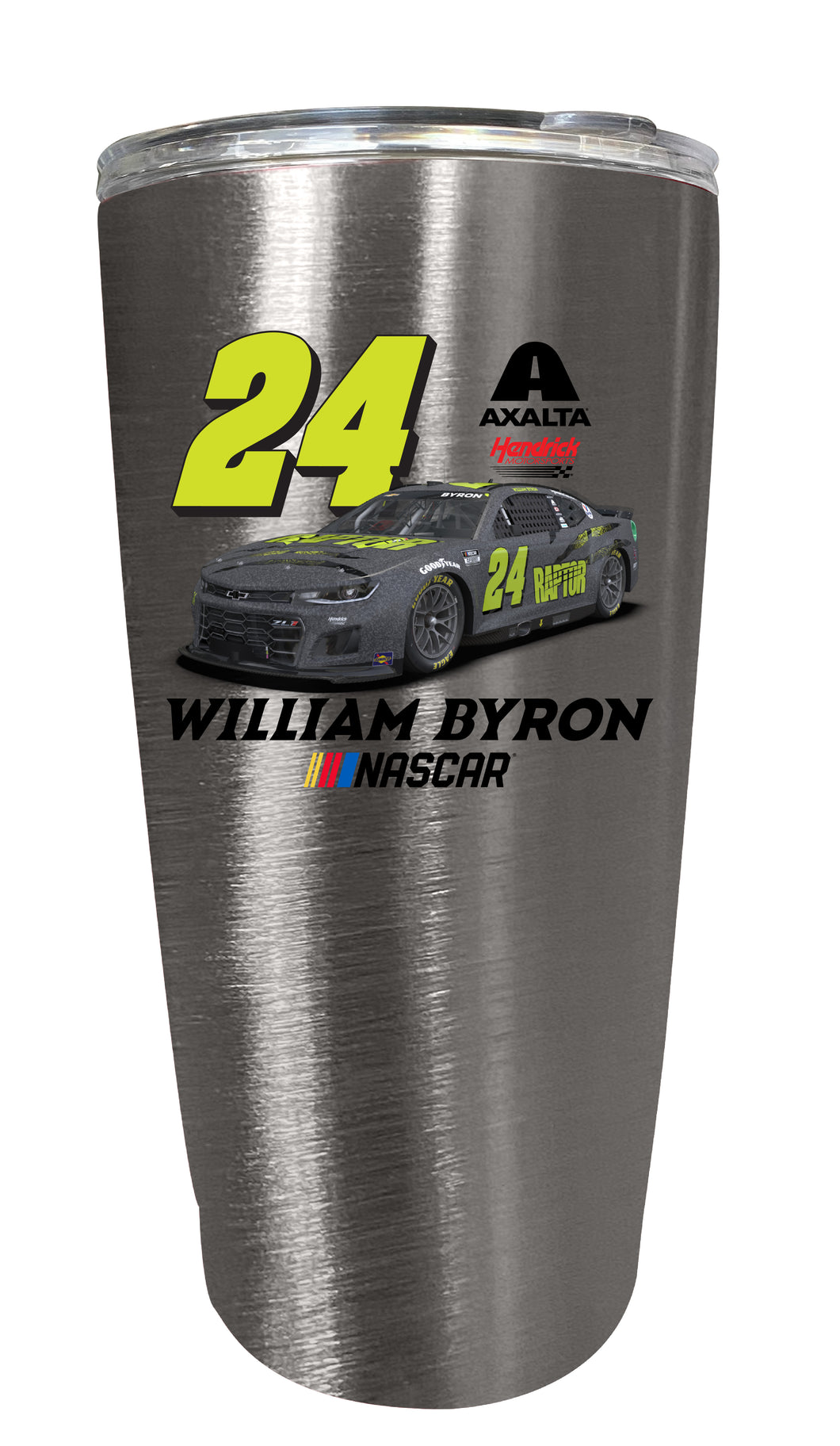 #24 William Byron Officially Licensed 16oz Stainless Steel Tumbler Car Design