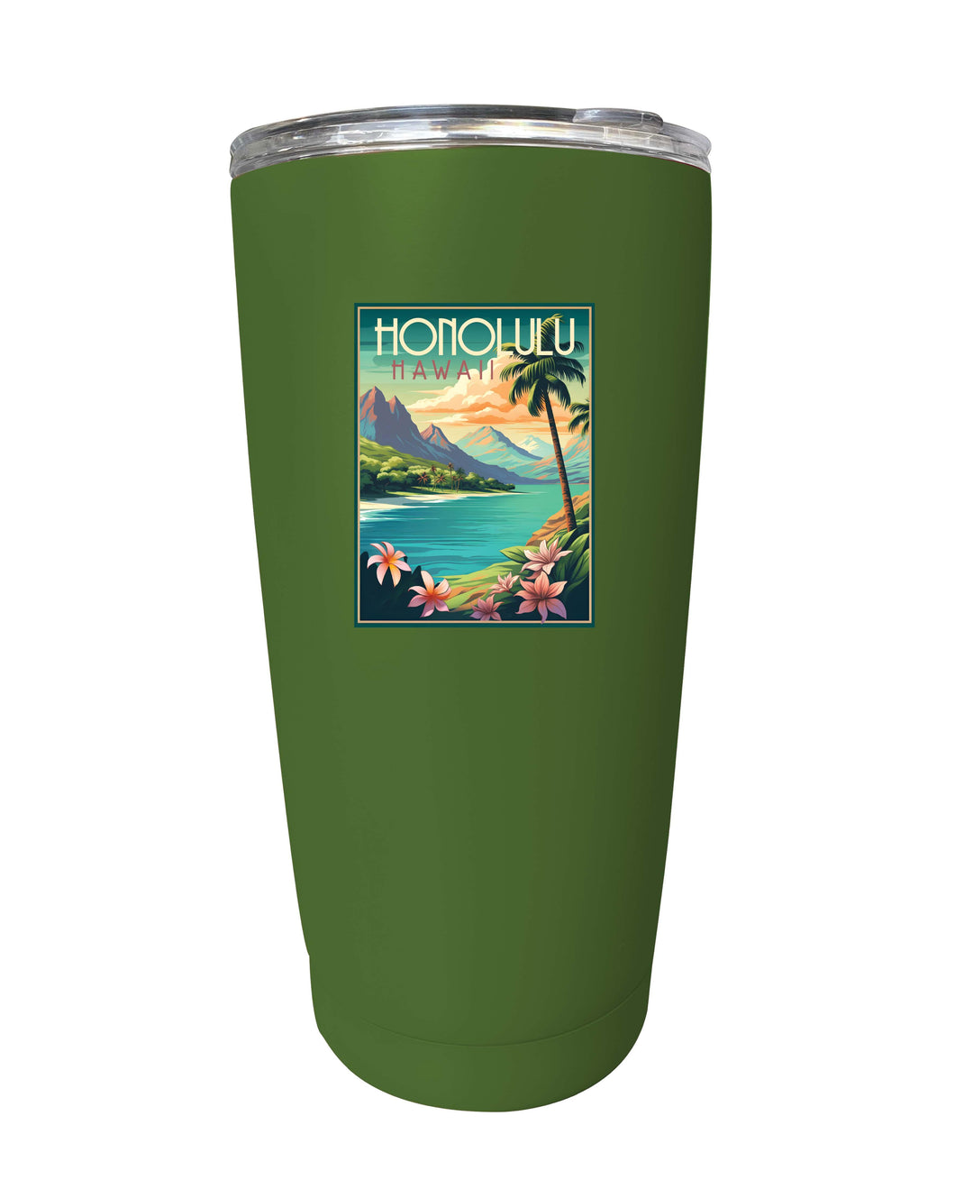 Honolulu Hawaii C Souvenir 16 oz  Insulated Tumbler