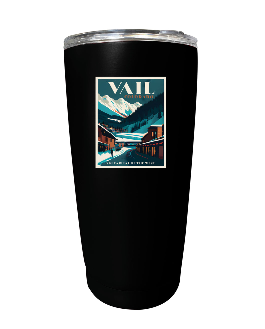 Vail Colorado Souvenir 16 oz Stainless Steel Insulated Tumbler