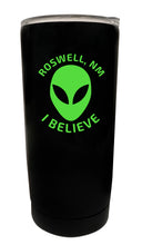 Load image into Gallery viewer, Roswell New Mexico I Believe Alien Souvenir 16 oz Insulated Stainless Steel Tumbler Straight - Choose Your Color

