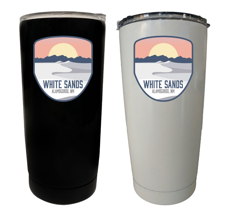 White Sands Alamogordo New Mexico Souvenir 16 oz Insulated Stainless Steel Tumbler Design D