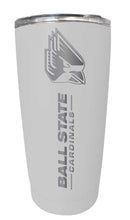 Load image into Gallery viewer, Ball State University NCAA Laser-Engraved Tumbler - 16oz Stainless Steel Insulated Mug Choose Your Color
