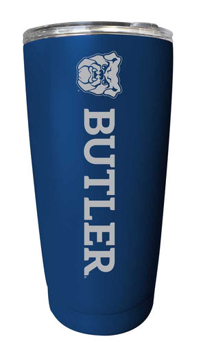 Butler Bulldogs NCAA Laser-Engraved Tumbler - 16oz Stainless Steel Insulated Mug Choose Your Color