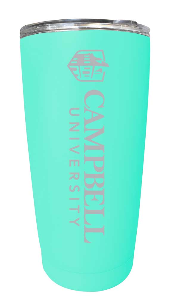 Campbell University Fighting Camels NCAA Laser-Engraved Tumbler - 16oz Stainless Steel Insulated Mug Choose Your Color