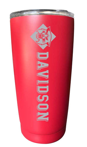 Davidson College NCAA Laser-Engraved Tumbler - 16oz Stainless Steel Insulated Mug Choose Your Color