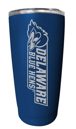 Delaware Blue Hens NCAA Laser-Engraved Tumbler - 16oz Stainless Steel Insulated Mug Choose Your Color
