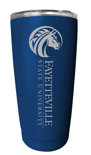 Fayetteville State University NCAA Laser-Engraved Tumbler - 16oz Stainless Steel Insulated Mug Choose Your Color