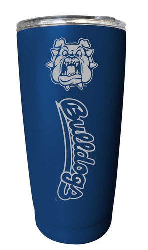 Fresno State Bulldogs NCAA Laser-Engraved Tumbler - 16oz Stainless Steel Insulated Mug Choose Your Color