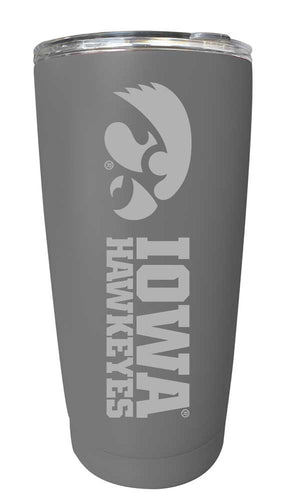 Iowa Hawkeyes NCAA Laser-Engraved Tumbler - 16oz Stainless Steel Insulated Mug