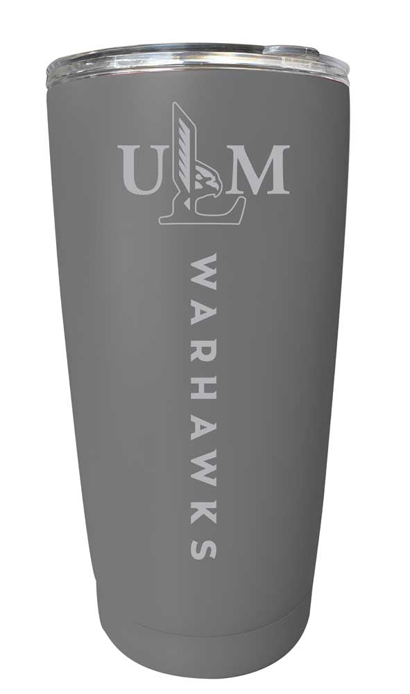 University of Louisiana Monroe NCAA Laser-Engraved Tumbler - 16oz Stainless Steel Insulated Mug