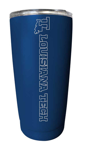 Louisiana Tech Bulldogs NCAA Laser-Engraved Tumbler - 16oz Stainless Steel Insulated Mug Choose Your Color