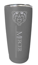 Load image into Gallery viewer, Mercer University Etched 16 oz Stainless Steel Tumbler (Gray)
