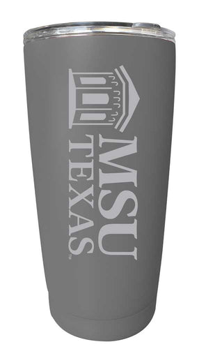 Midwestern State University Mustangs NCAA Laser-Engraved Tumbler - 16oz Stainless Steel Insulated Mug