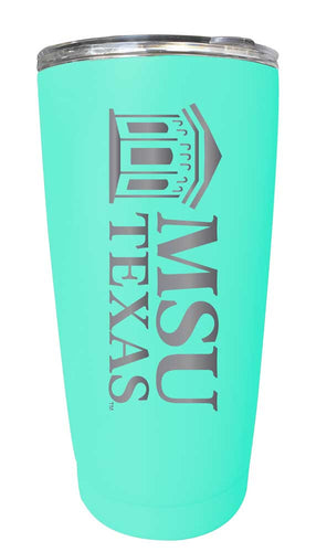 Midwestern State University Mustangs NCAA Laser-Engraved Tumbler - 16oz Stainless Steel Insulated Mug Choose Your Color