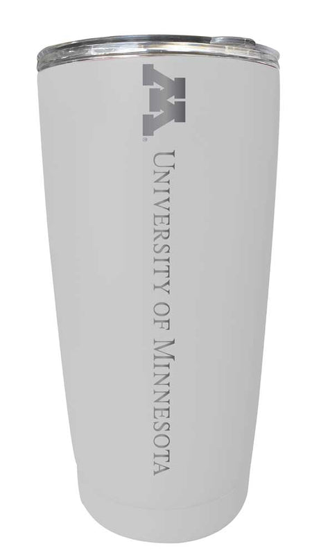 Minnesota Gophers NCAA Laser-Engraved Tumbler - 16oz Stainless Steel Insulated Mug Choose Your Color