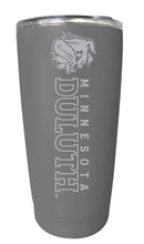 Load image into Gallery viewer, Minnesota Duluth Bulldogs Etched 16 oz Stainless Steel Tumbler (Gray)
