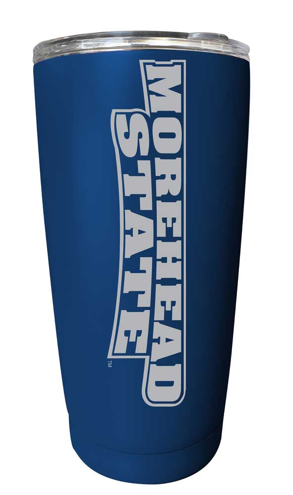 Morehead State University NCAA Laser-Engraved Tumbler - 16oz Stainless Steel Insulated Mug Choose Your Color
