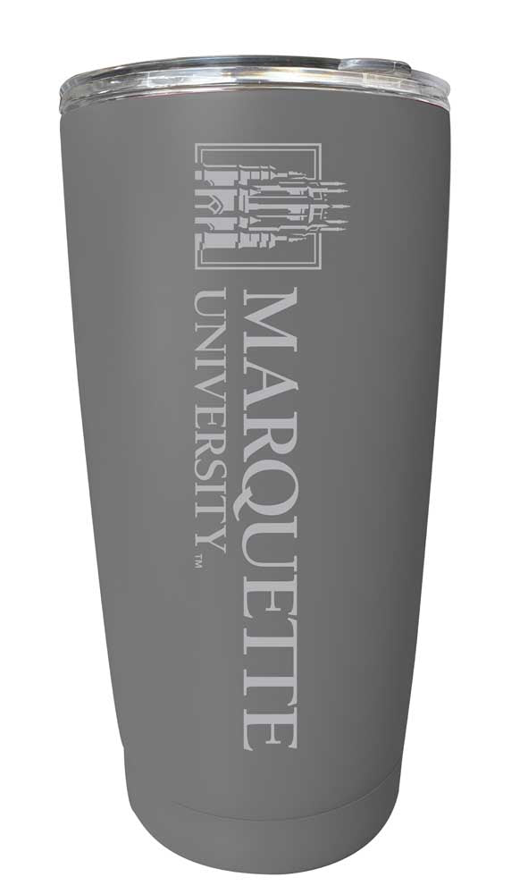 Marquette Golden Eagles NCAA Laser-Engraved Tumbler - 16oz Stainless Steel Insulated Mug