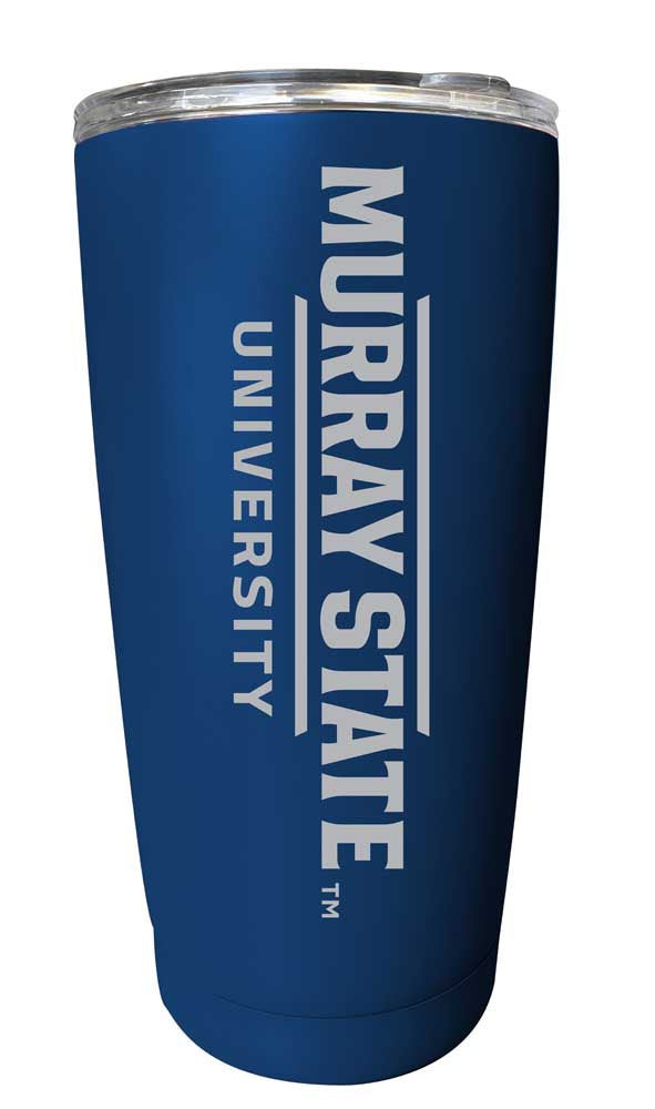 Murray State University NCAA Laser-Engraved Tumbler - 16oz Stainless Steel Insulated Mug Choose Your Color