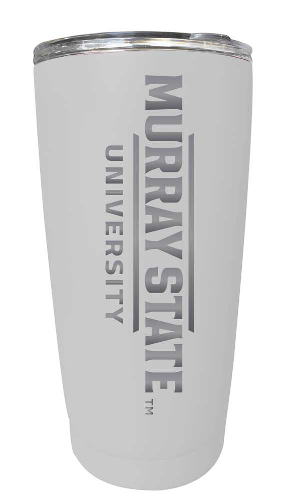 Murray State University NCAA Laser-Engraved Tumbler - 16oz Stainless Steel Insulated Mug Choose Your Color