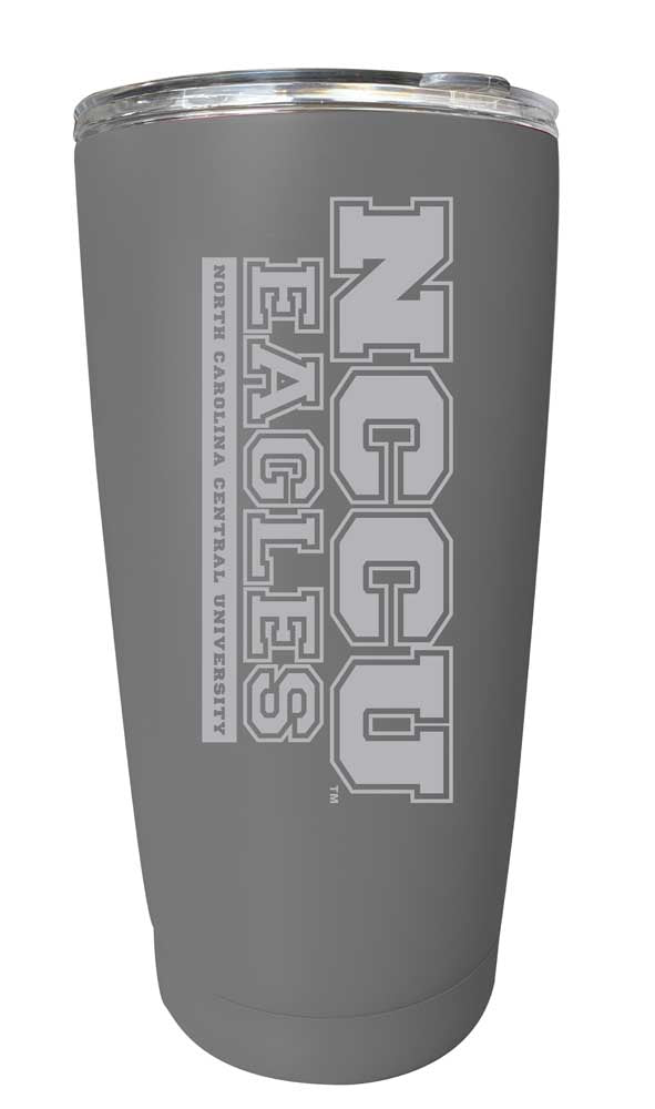 North Carolina Central Eagles NCAA Laser-Engraved Tumbler - 16oz Stainless Steel Insulated Mug