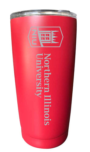 Northern Illinois Huskies NCAA Laser-Engraved Tumbler - 16oz Stainless Steel Insulated Mug Choose Your Color