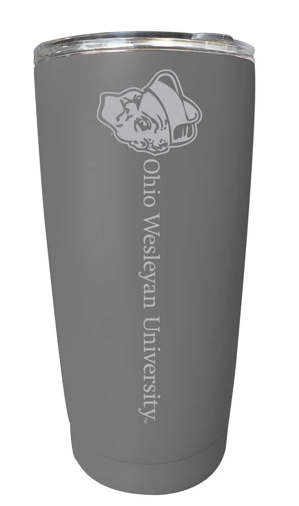 Ohio Wesleyan University NCAA Laser-Engraved Tumbler - 16oz Stainless Steel Insulated Mug