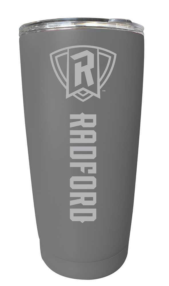 Radford University Highlanders NCAA Laser-Engraved Tumbler - 16oz Stainless Steel Insulated Mug