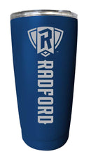 Load image into Gallery viewer, Radford University Highlanders NCAA Laser-Engraved Tumbler - 16oz Stainless Steel Insulated Mug Choose Your Color

